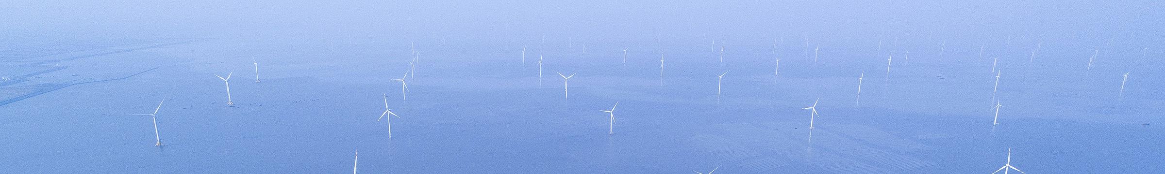 Wind turbines at sea